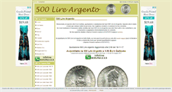 Desktop Screenshot of 500lireargento.com